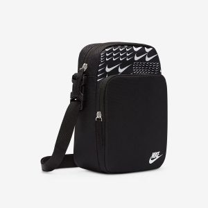 Чорна сумка Найк через плече Nike Heritage Cross-Body Bag