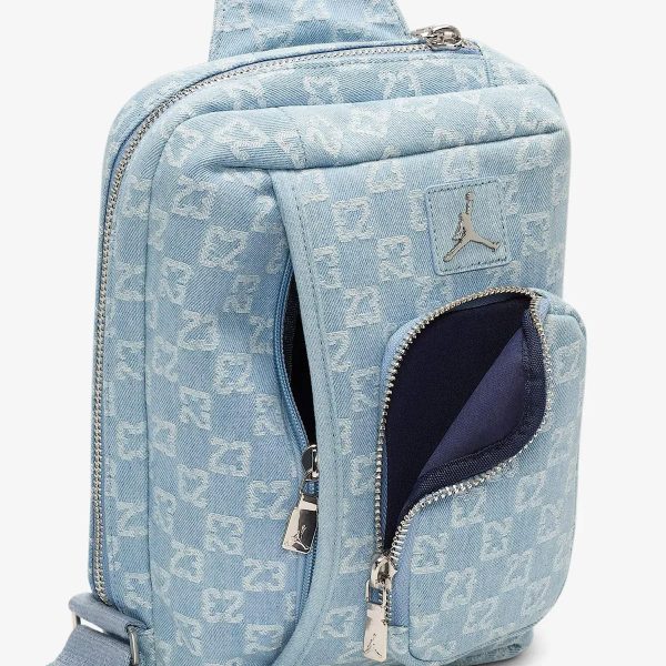 Блакитна сумка через плече Jordan Monogram Sling Crossbody