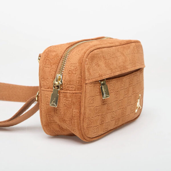 Замшева сумка через плече Jordan Suede Monogram Camera Bag
