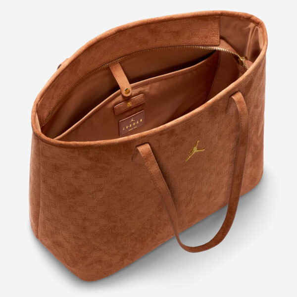 Замшева коричнева сумка Jordan Suede Monogram