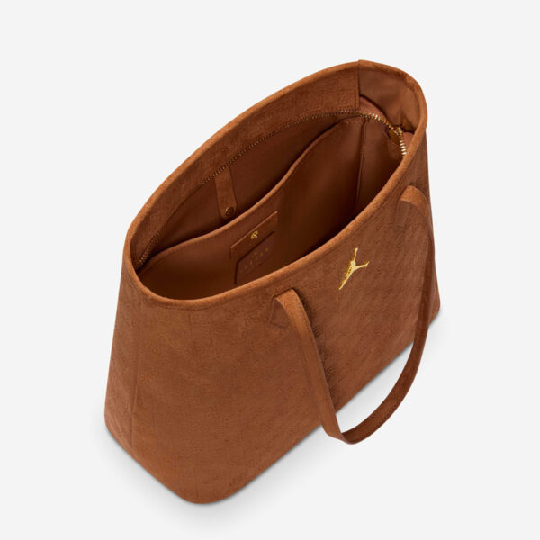 Замшева коричнева сумка Jordan Suede Monogram