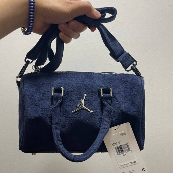 Замшева сумочка жіноча Jordan Suede Monogram Mini Duffel