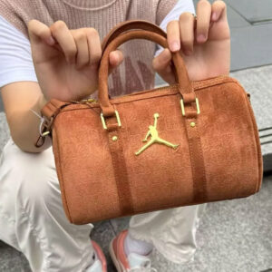 Замшева сумочка жіноча Jordan Suede Monogram Mini Duffel