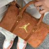 Замшева сумочка жіноча Jordan Suede Monogram Mini Duffel