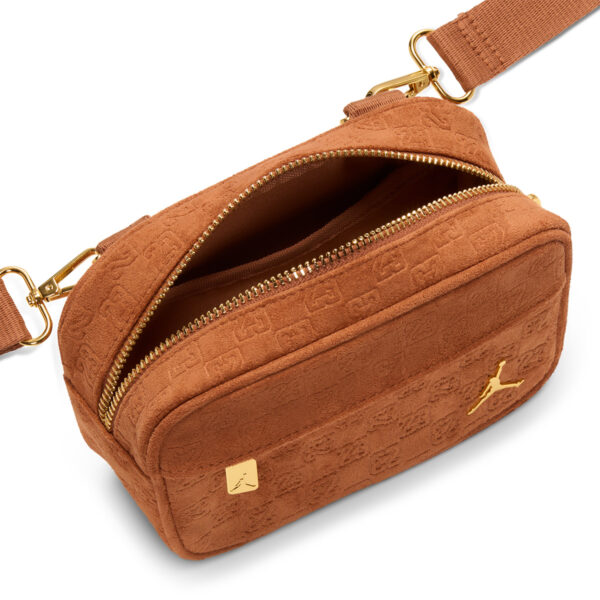 Замшева сумка через плече Jordan Suede Monogram Camera Bag